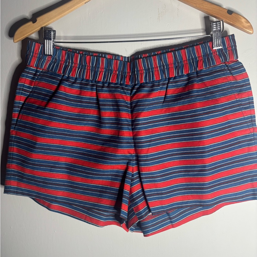 J Crew Striped Red and Blue Women's Shorts